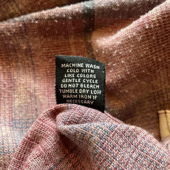 OutPost Maker Sz L Flannel Boyfriend Shirt - Picture 7 of 9